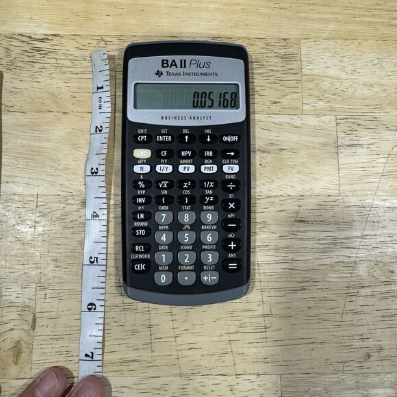 Texas Instruments BA II Plus Professional Financial Business Analyst Calculator - Picture 7 of 10